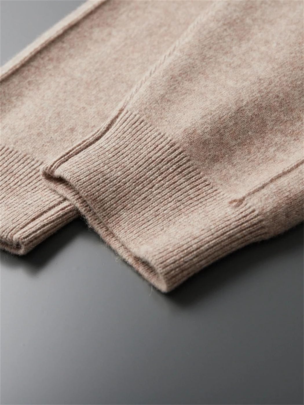 Men's 100% Merino Wool Knit Pants Winter Thicken Warm Soft Sweatpants Elastic Waist Drawstring Small Leg Pants