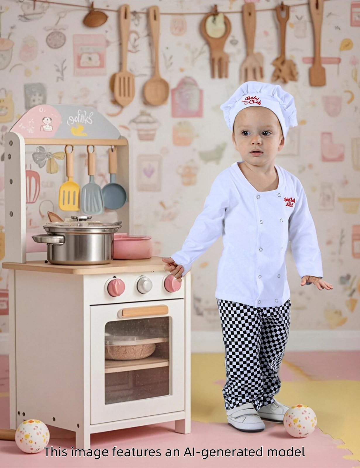 MOMBEBE COSLAND Ensembles Chef Bébé Garçon Halloween Tenue 3 Pièces 6-12 Mois Blanc