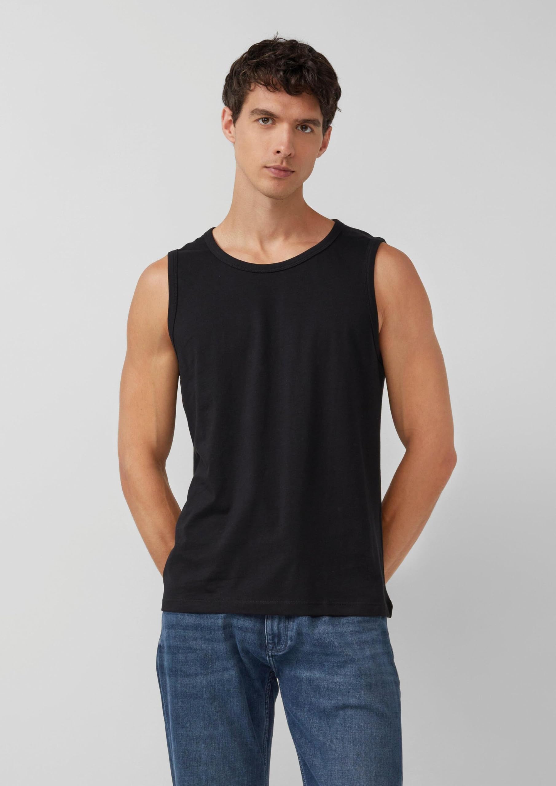 s.Oliver T-shirt męski, Niebieski, czarny, biały, 00 x 3, M