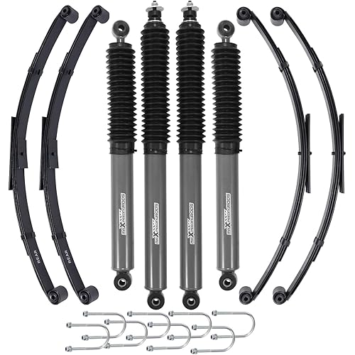 maXpeedingrods 2.5" Suspension Lift Kit for Jeep Wrangler YJ 1987-1995 4WD w/Shocks and Leaf Springs