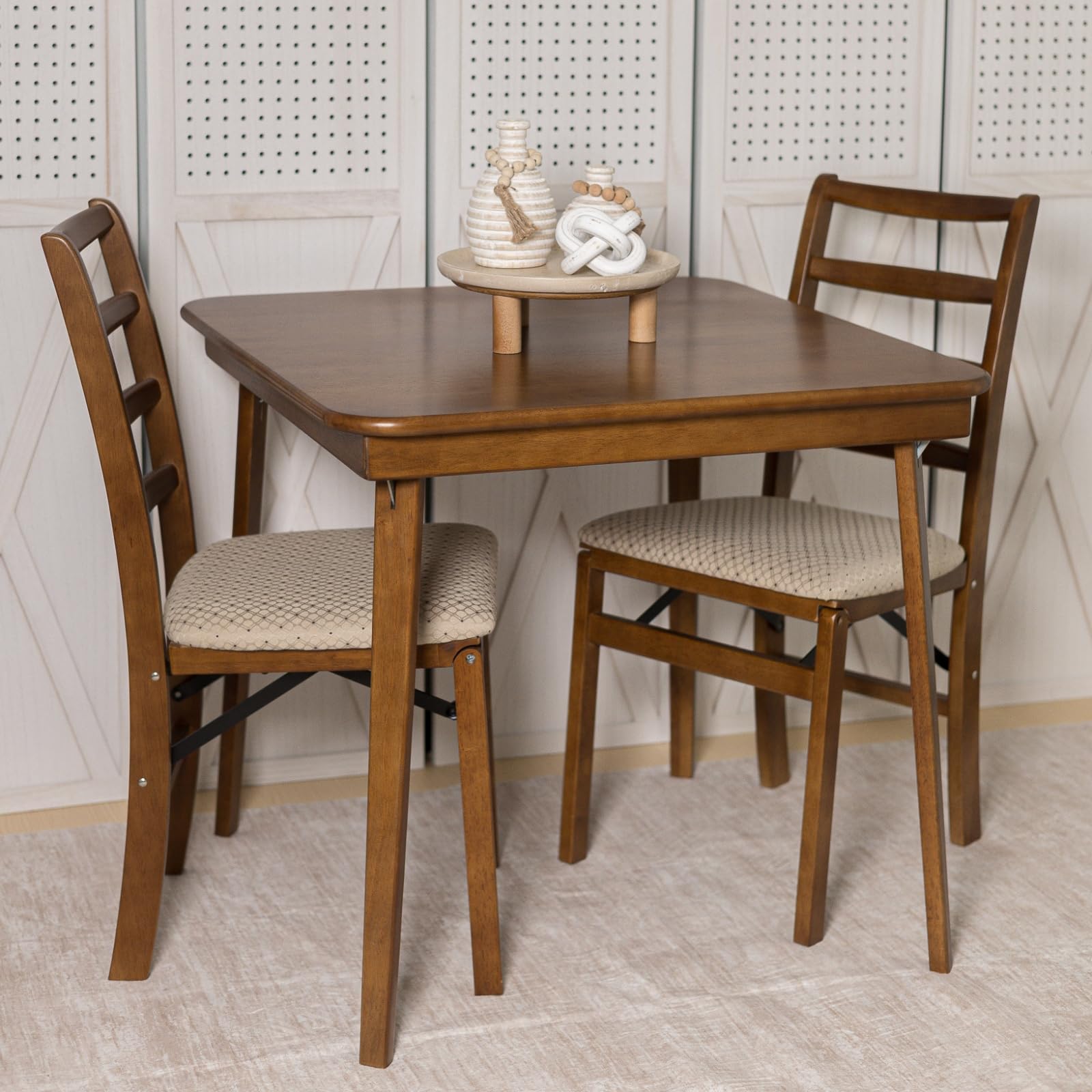 MECO STAKMORE Shaker-Silla Plegable con Acabado Fruta, 2 Unidades, Madera frutal