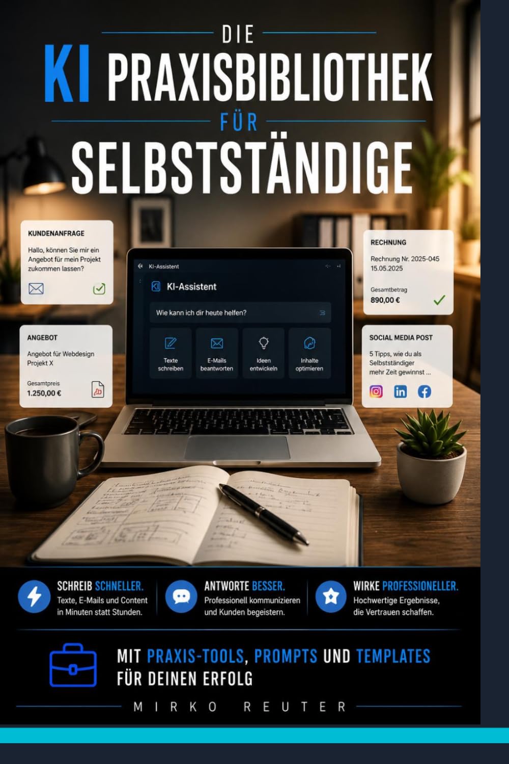 Die KI Praxisbibliothek für Selbstständige: Mit ChatGPT Angebote, Kundentexte und Kommunikation in Minuten erledigen - KI-Prompts für Berater, ... und mehr (Die KI Business Praxisbibliothek)