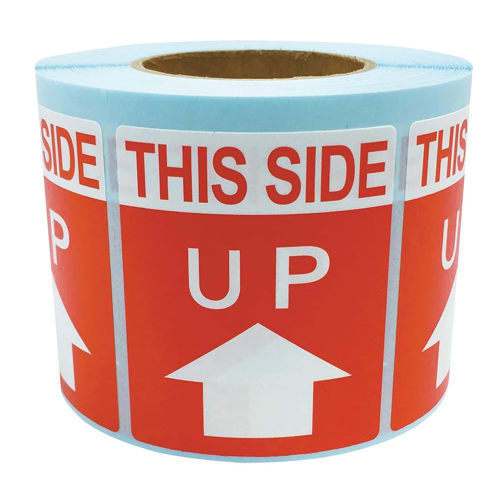 Amazon | 荷札シール 荷札ラベル THIS SIDE UP 縦60mm×横50mm