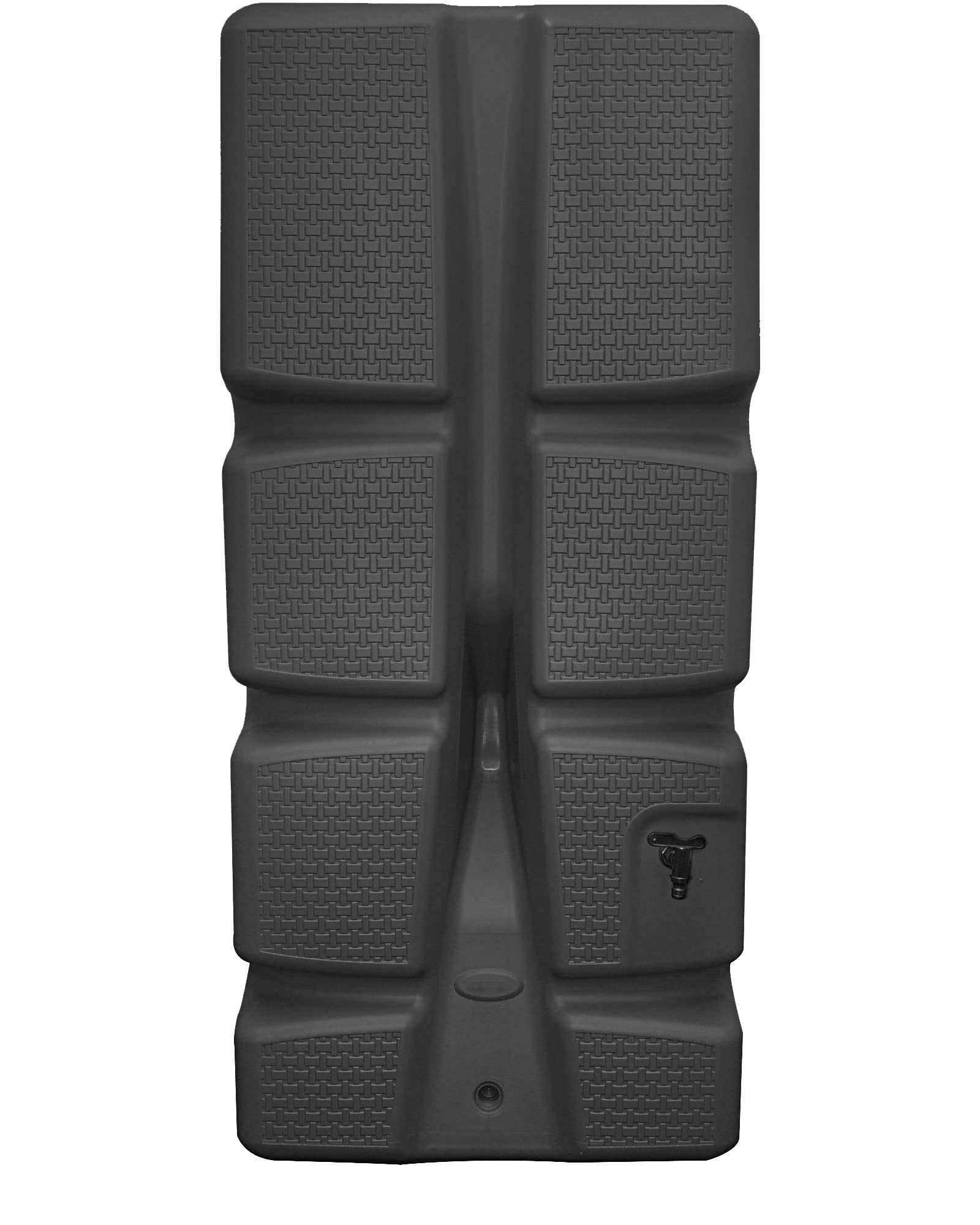 Ondis24 Regenwasser Wandtank Regenfass Eco 310 Liter anthrazit Komplettset inklusive Füllautomat, Wasserhahn