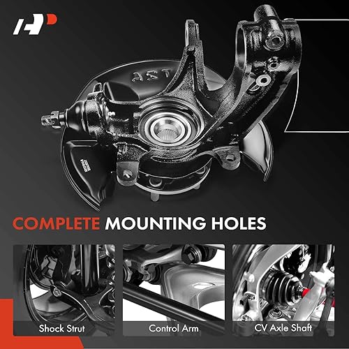 Miniatura 7 de A-Premium Conjunto de cubo de cojinete de dirección delantero y cojinete de rueda compatible con Honda Accord 2013-2016, lado izquierdo del