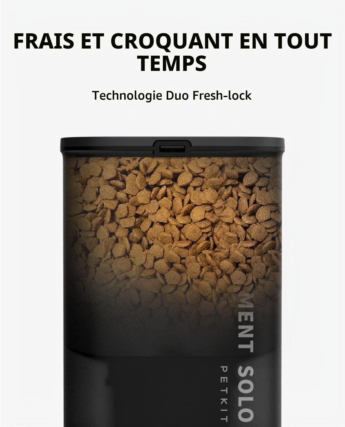 Petkit Smart Solo Distributeur Automatique de Nourriture 3 litres Gris