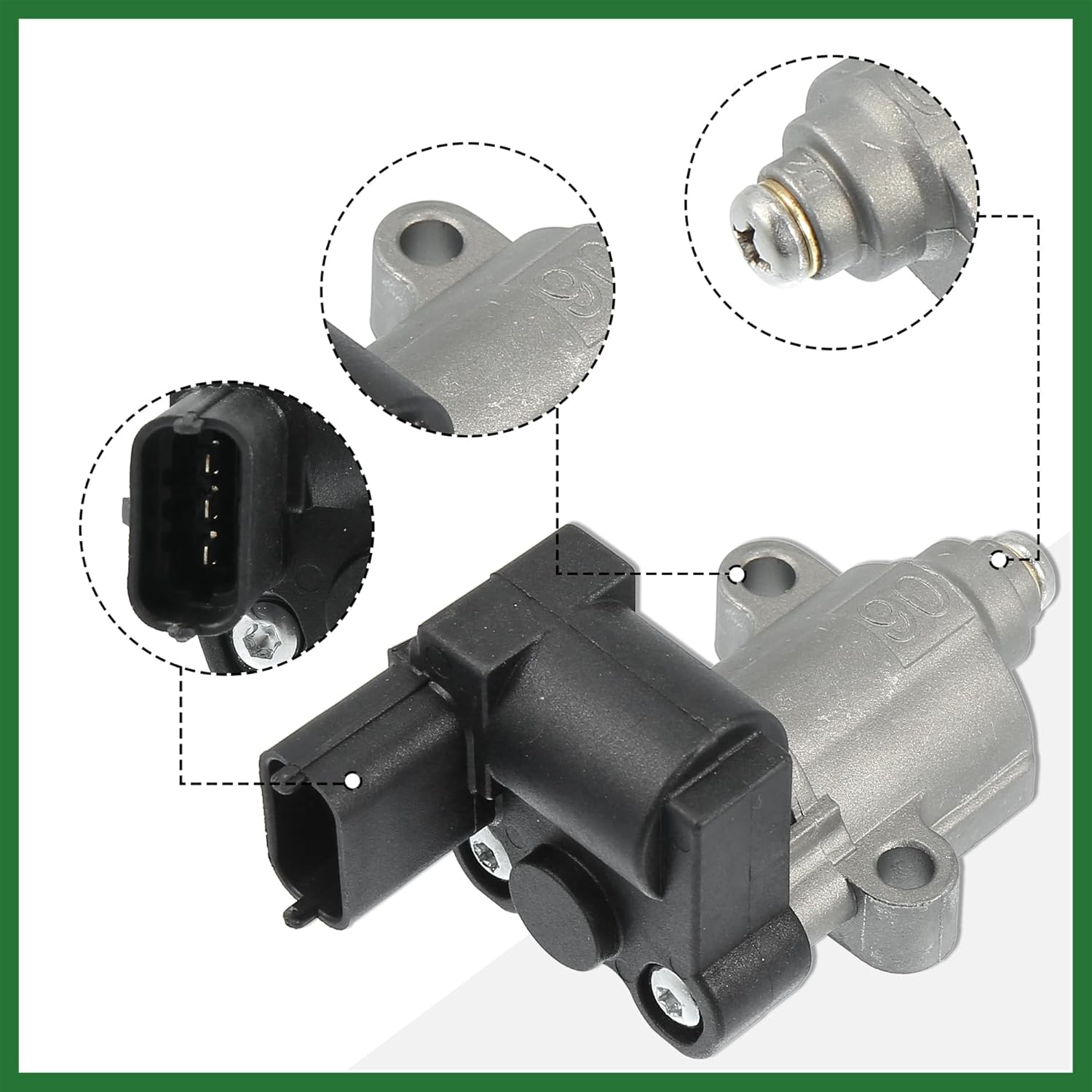 Motoforti Idle Air Control Valve IACV IAC 35150-23700 for Kia Sportage Spectra Spectra5 for Hyundai Tiburon Elantra Tucson 2003-2010 L4 2.0L Long-lasting