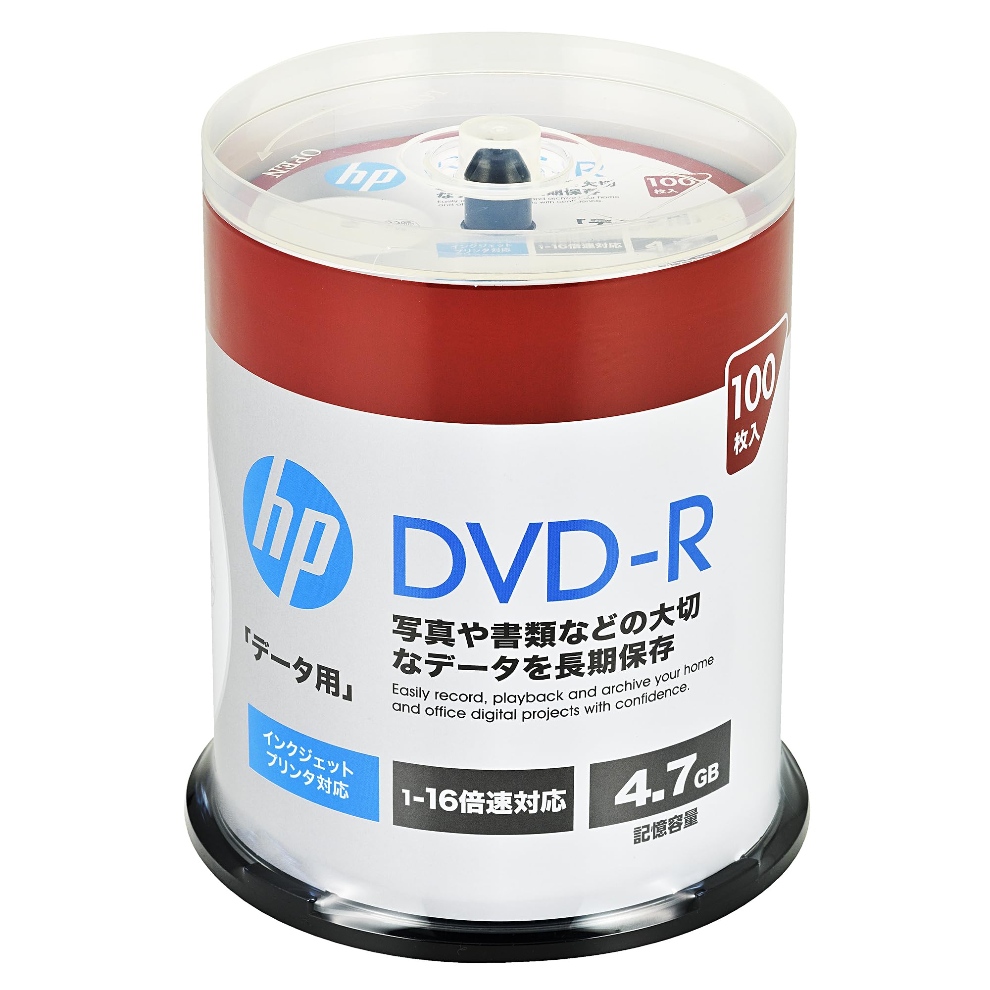 Amazon.co.jp: ヒューレット・パッカード(HP) 1回記録用 DVD-R 4.7GB