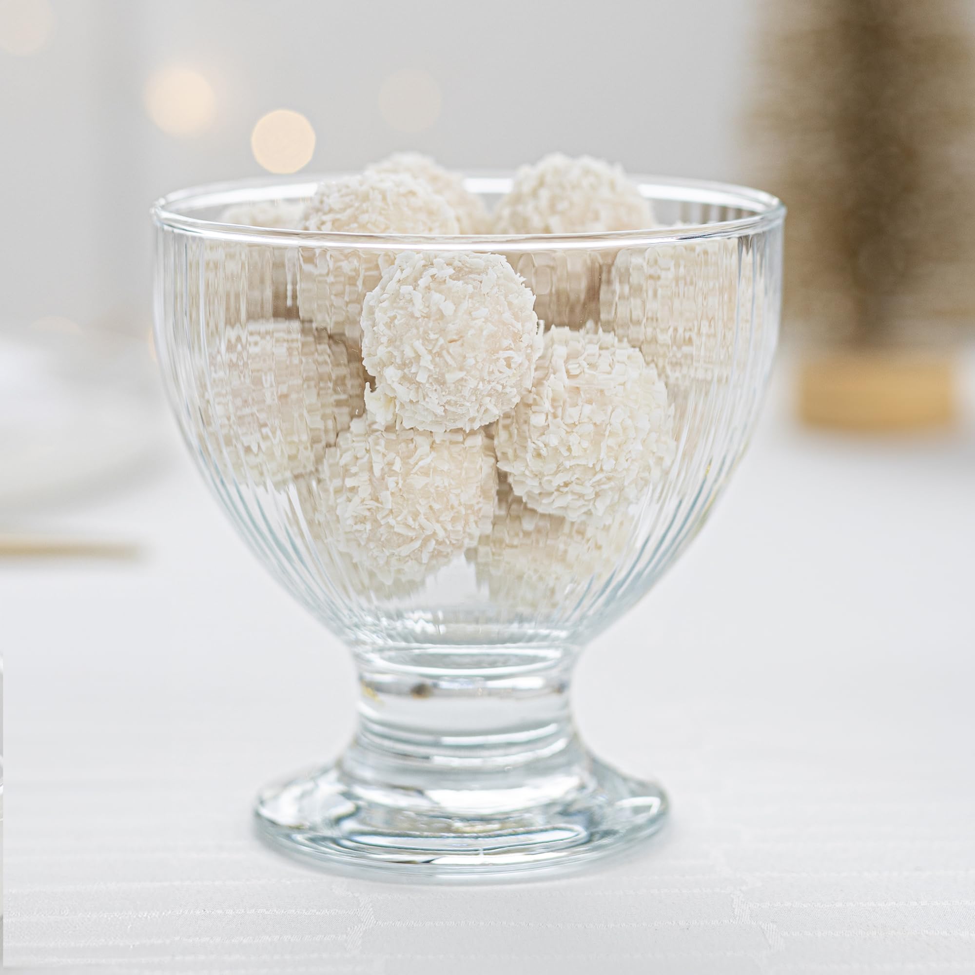 MYKAGS Ensemble De 6 Coupes à Glace Transparentes En Verre De 180 Ml