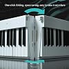 Foldable Keyboard Piano 88 Key Full Size Semi-weighted Electronic Piano Bluetooth MIDI Digital Piano With Music Stand, Sustain Pedal And Bag For Beginners(White)
