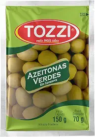 Tozzi Azeitona Verde Com Caroço Sachet Almofada 70 Gramas