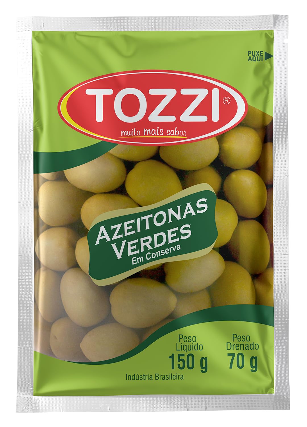 Tozzi Azeitona Verde Com Caroço Sachet Almofada 70 Gramas | Amazon