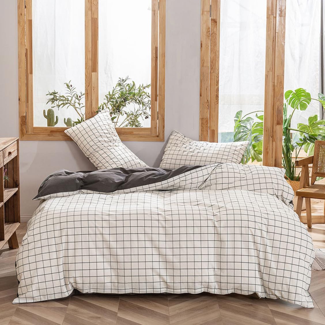 Amazon｜綿100% 掛け布団カバー シングル 200*230b1*4 セミダブル 花柄