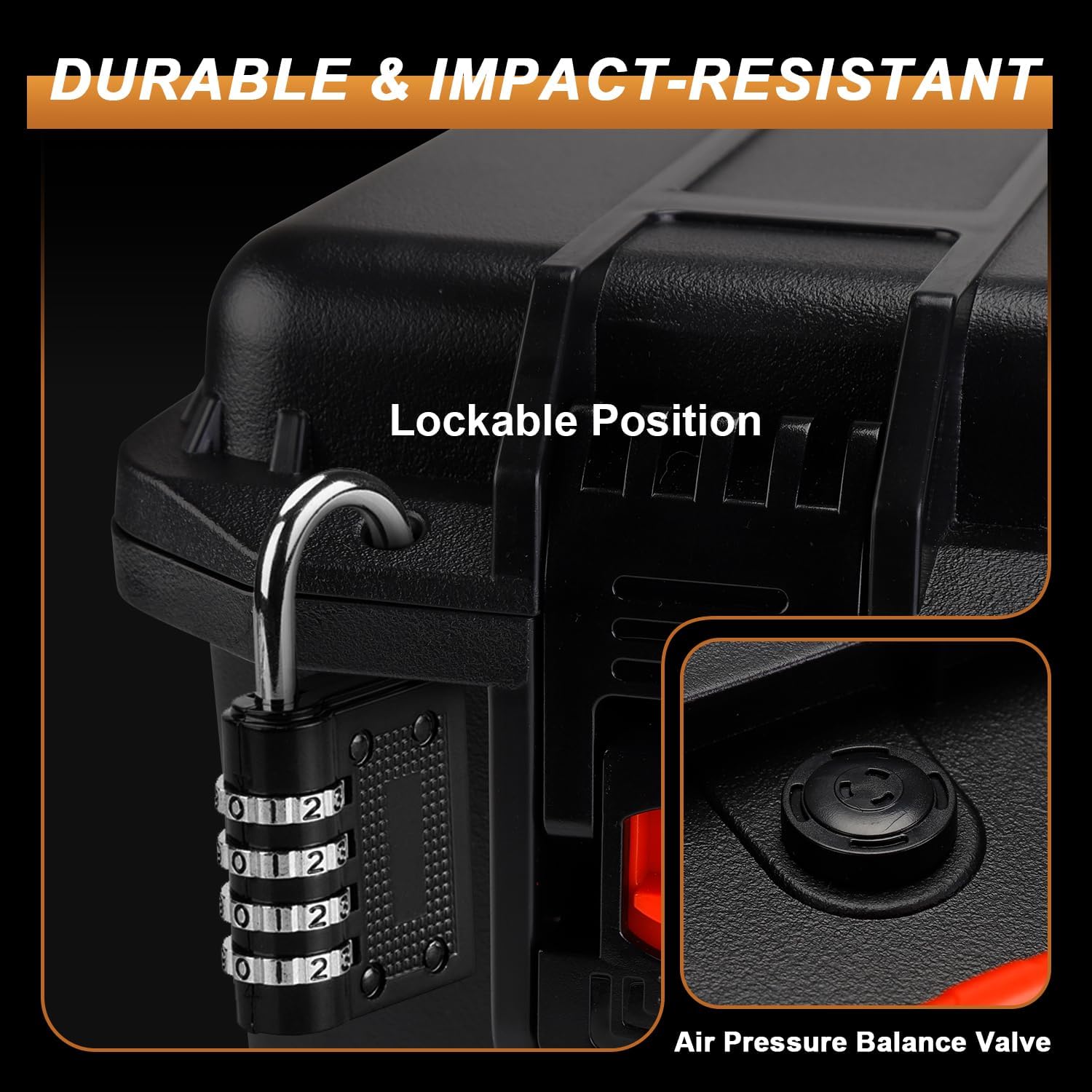 TIGERKING Pistol Case for Multi Handguns – Waterproof Hard Shell Handgun Case with Pre-Cut Foam and Desiccant, Storage Gun Cases for Handguns Glock, SIG Sauer, Smith & Wesson - Image 6