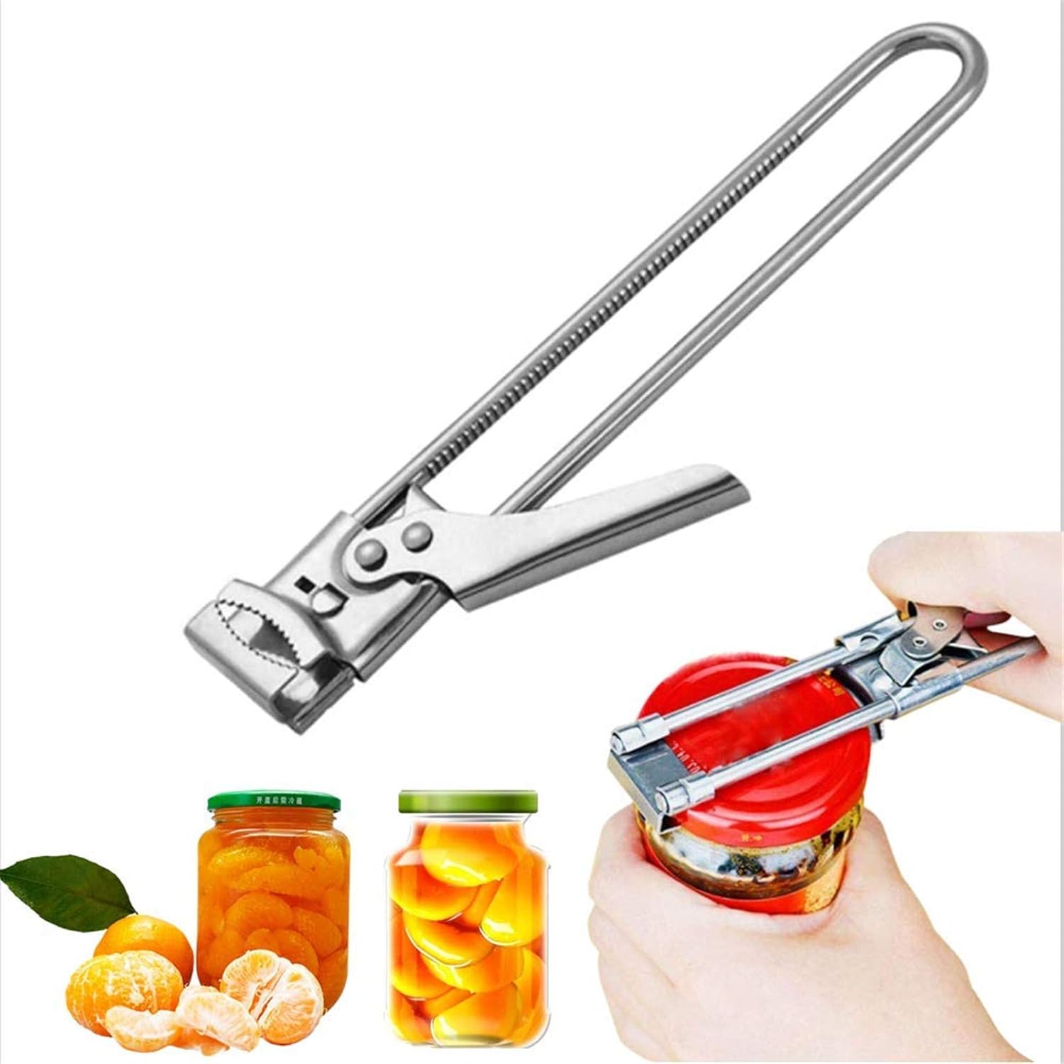 Adjustable Stainless Steel Jar Opener Professional Manual