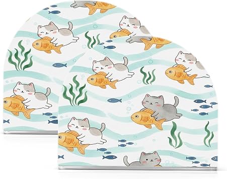 Kawaii Cute Cats Napkin Holder for Tables Paper Cocktail Napkin Holders for Kitchen Dinning,Acrylic Dinner Napkin Dispenser for Restaurant Home Decor Bar Accessories 1 Pack