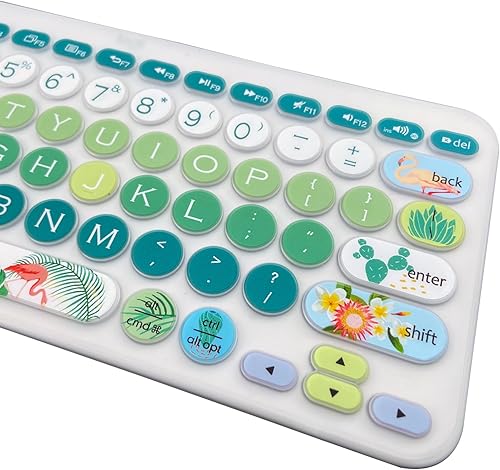 Miniatura 6 de Logitech K380Pebble Keys 2 K380s - Funda para teclado Bluetooth multidispositivo, diseño de flamenco