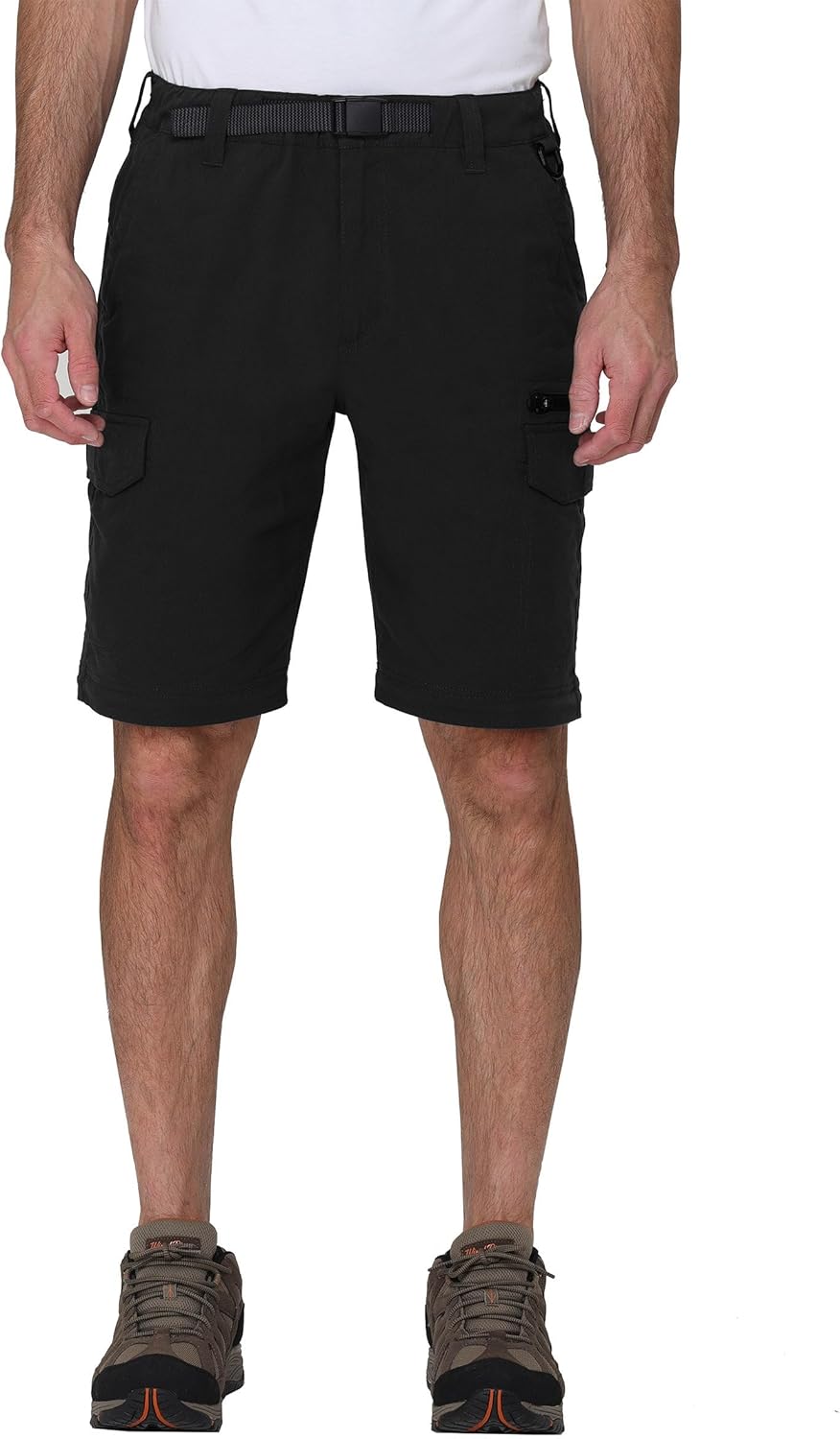 Hiking Convertible Outdoor Cargo Pants for Men (Black, XXLx29) - Image 5