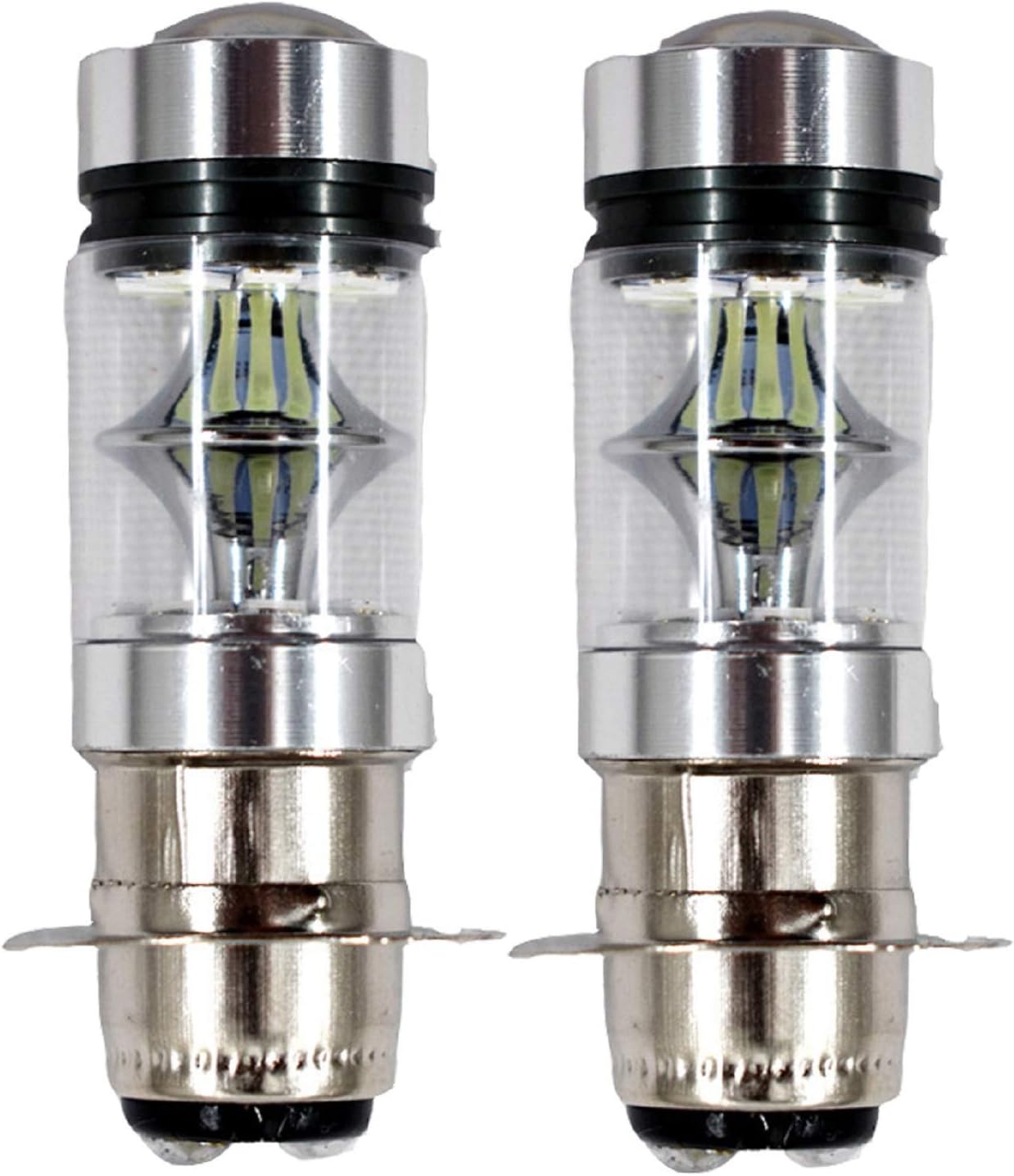 AISENPARTS 2 * 100W 8000K Biue LED Headlight Bulb H6M For Yamaha Raptor 700 700R 2006-2018