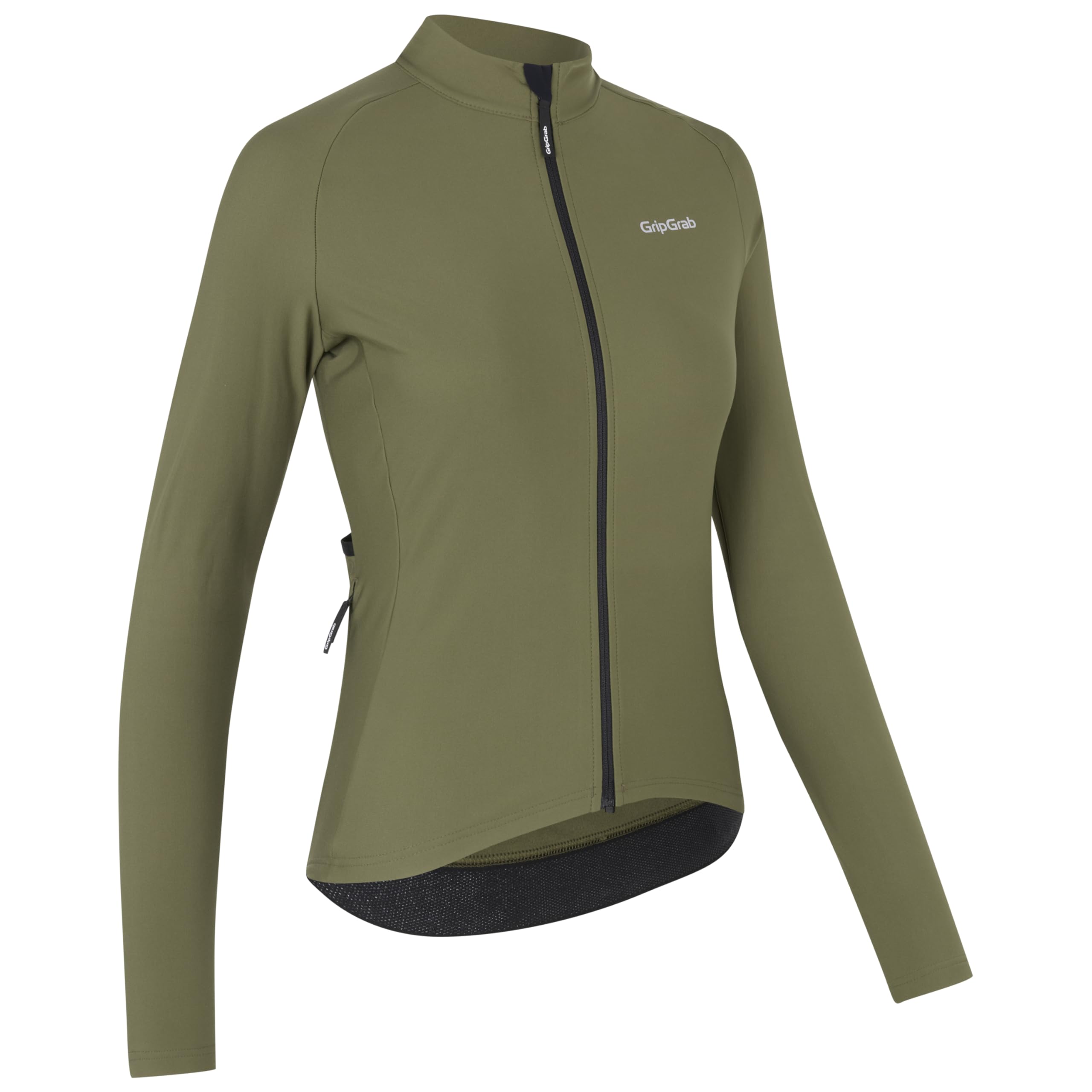 GripGrab PACR Rennrad Trikot Damen - Langarm Thermo Radtrikot - Race Fit | Schmale Passform, weiches Mikrofleece zur Isolierung, durchgehender Reißverschluss & 3 Taschen, für sportliche Sitzposition