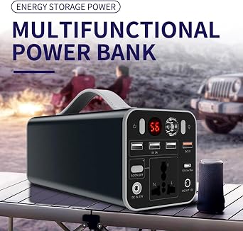 AC 220V/110V Outdoor Mobile Power Supply, 180W High Output / 45000mAh High Capacity, Compatible with Cell Phones, Laptops, Camping Lights, Projectors