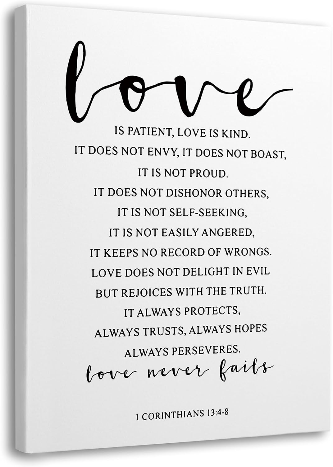 Inspirational Quote Christian Canvas Wall Art,Positive