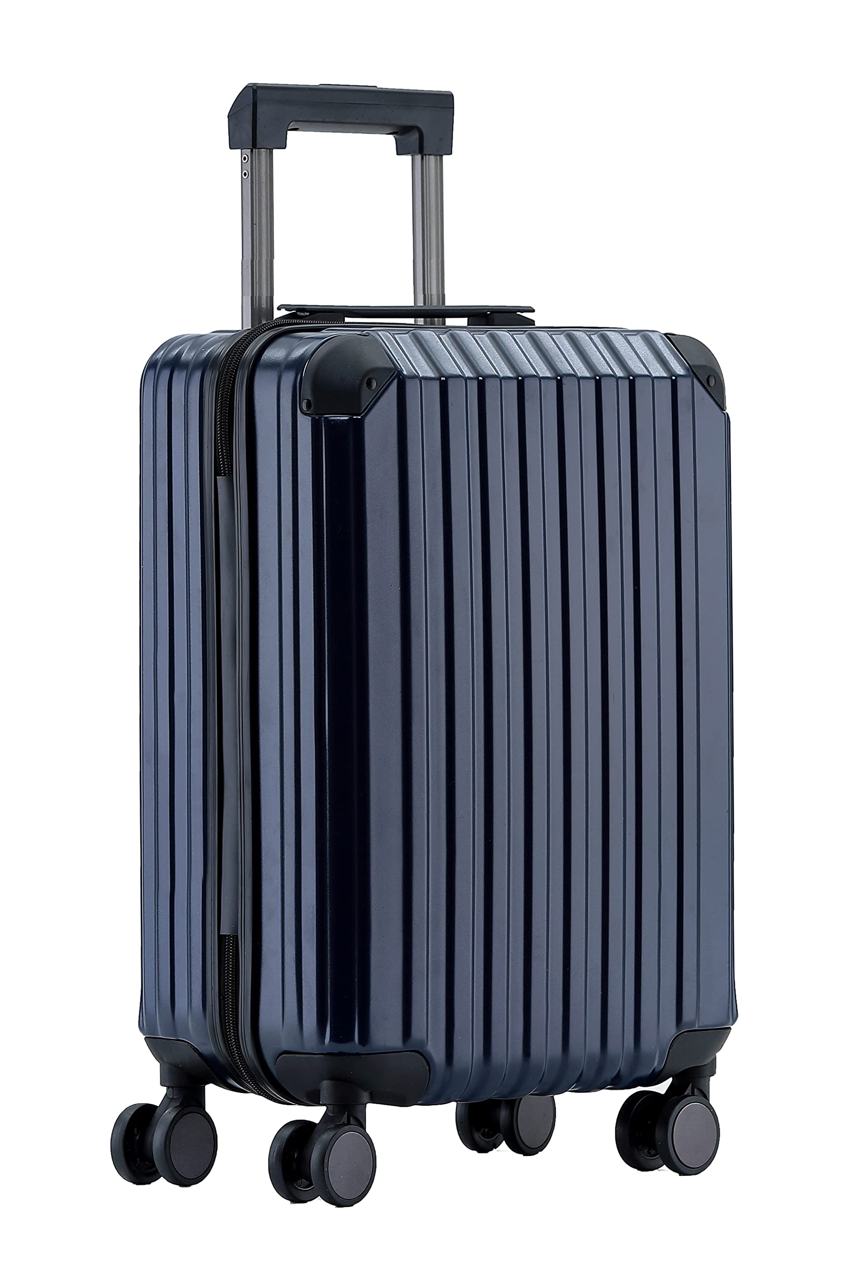 Münicase M816 TSA-Schloß Koffer Reisekoffer Trolley Kofferset Hardschale Boardcase Handgepäck (Dunkelblau, Kleiner Koffer)