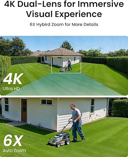 Miniatura 3 de REOLINK Sistema de cámaras de seguridad PTZ 4K, cámaras IP PoE para exteriores, 4X TrackMix PoE con zoom híbrido 6X, seguimiento automático, paquete