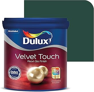 Dulux Velvet Touch Pearl GLO Interior Emulsion Paint (4L, Country Club) – Luxurious soft-sheen wall paint, highly durable, washable, rich, intense colors, with 6-year warranty
