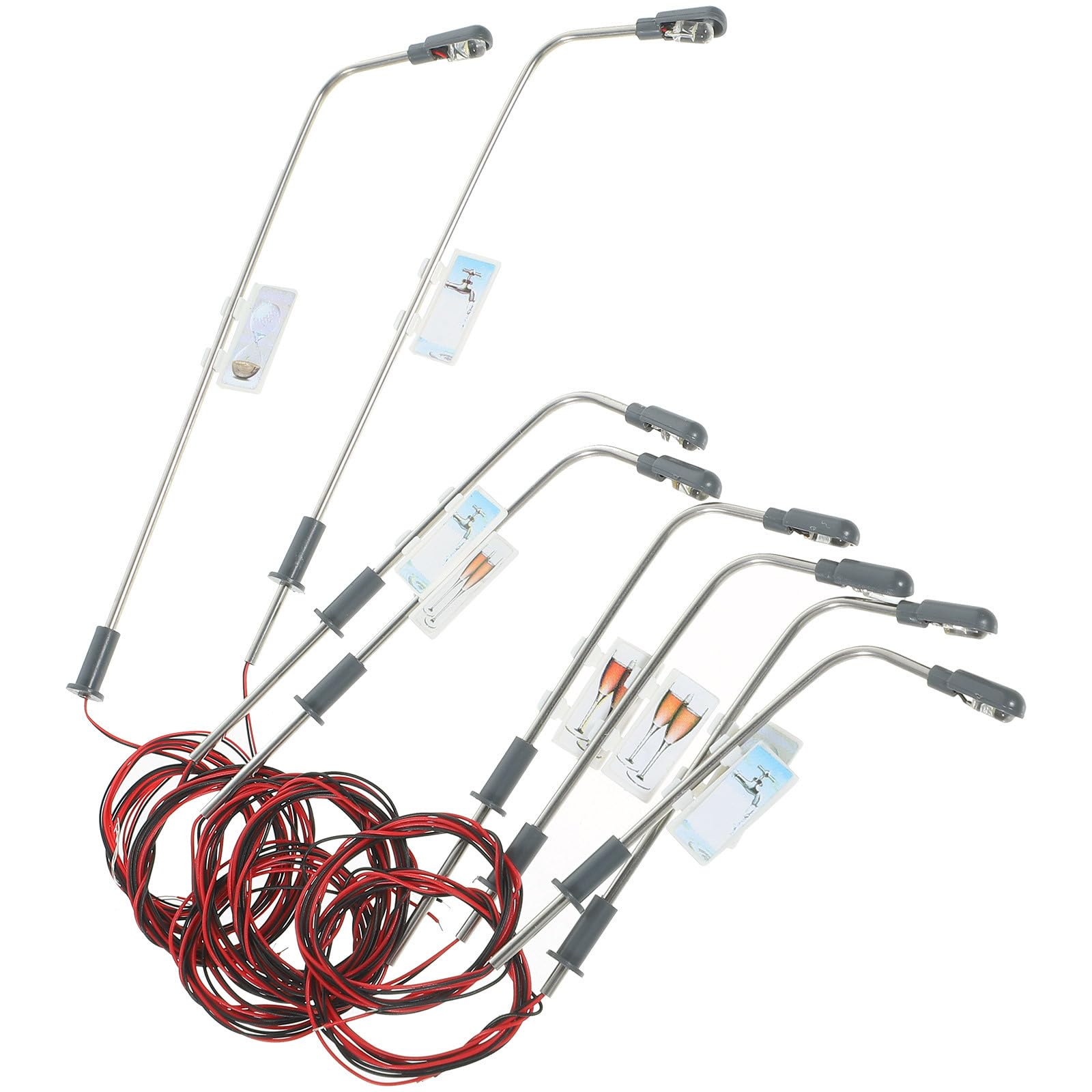 15pcs Single Head Model Street Lights for Train Model Layout