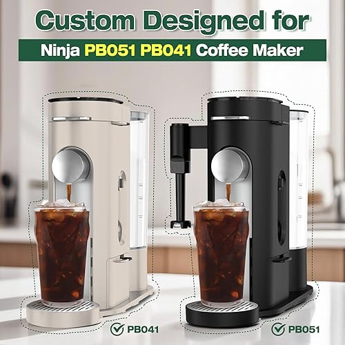Miniatura 2 de Filtros de café desechables para Ninja PB051 PB041 Cápsulas y molidos Cafetera de una sola porción, 150 filtros de papel de café para cafetera