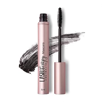 Lash Therapy Australia Growth Serum Infused Mascara, Smudge Proof & Waterproof, Natural For Sensitive Eyes, Volume & Length Black 6ml