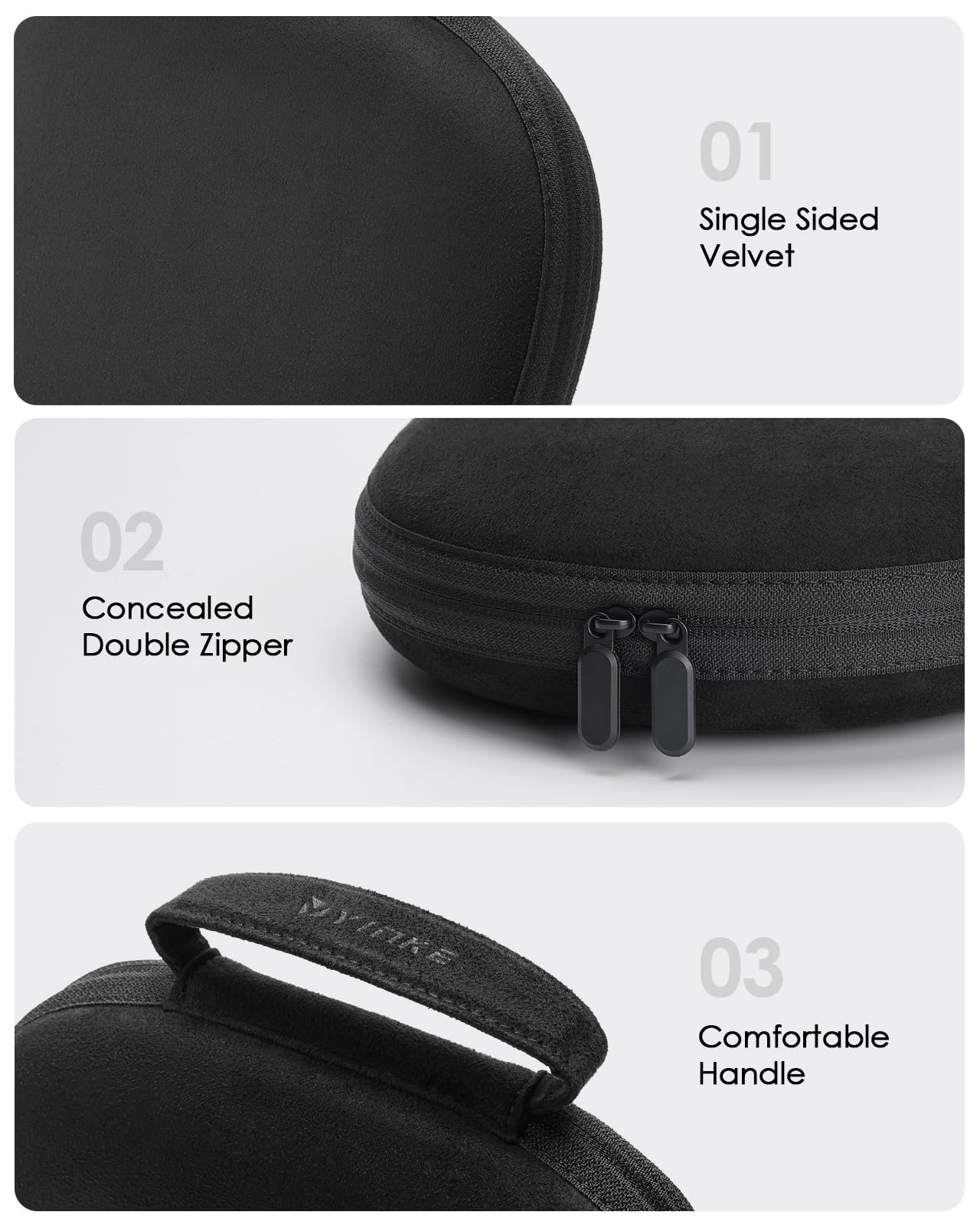 Smart Case 2.0 Slimline pour écouteurs AirPods Max Prend en Charge Le Mode Veille, Accessoires AirPods Max, Sac de Transport Portable Anti-Rayures (Minuit)