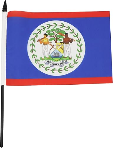 Miniatura 168 de Bandera de mesa Colombia 5'' x 8'' - Bandera de escritorio colombiana 8.3 x 5.5 in - Barra y base de plástico negro - AZ FLAG