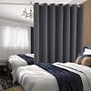 BGment Brown Sheer Curtains 63 Inches Long - Embroidered Leaf Pattern Light Filtering Cottage Core Botanical Semi Sheer Grommet Window Drapes for Farmhouse Bedroom, 2 Panels, 52 x 63 Inch
