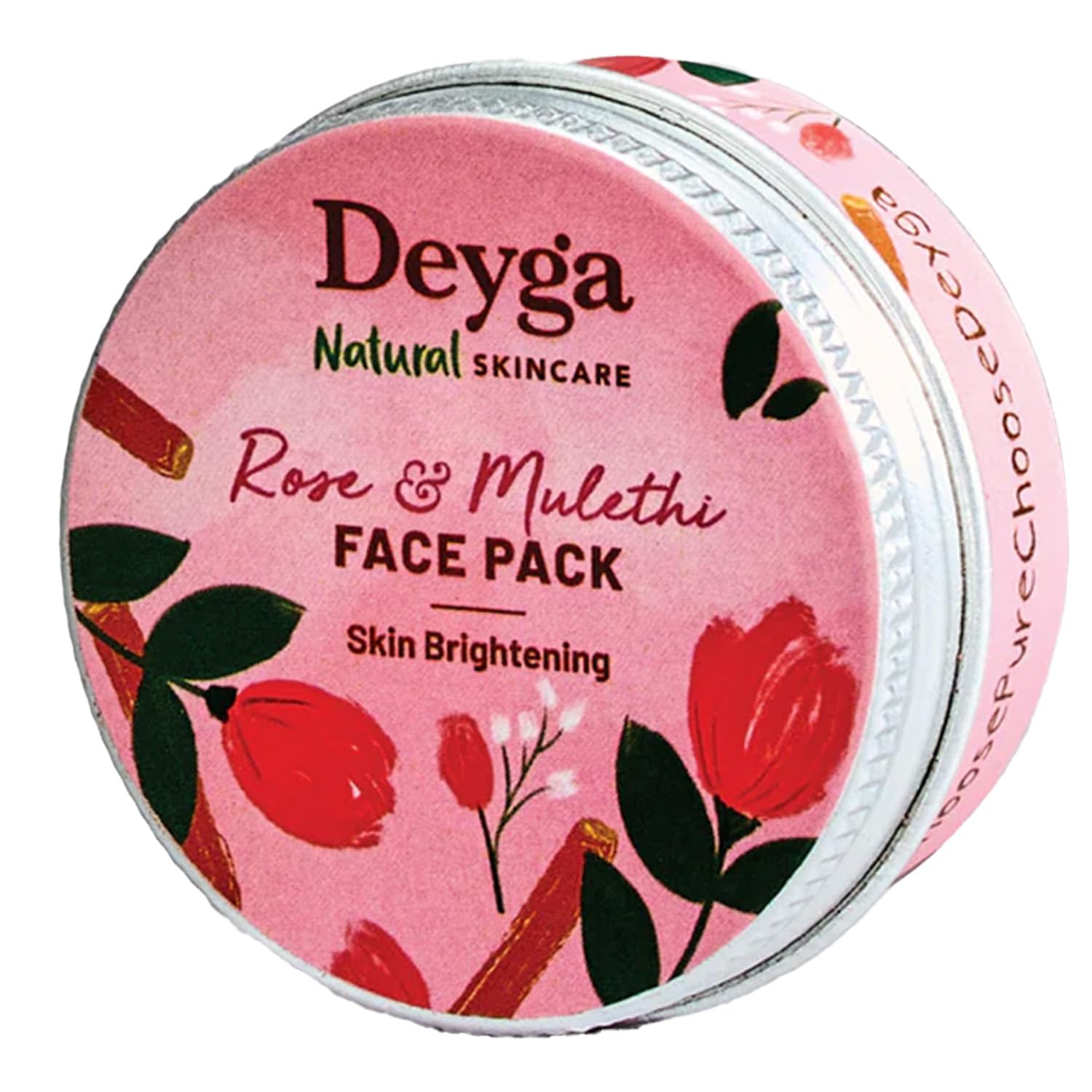Deyga Rose & Mulethi Skin Brightening Face Pack (15 Gm) | Skin Brightening Face Pack I Face Pack for Glowing Skin | Reduces Pigmentation