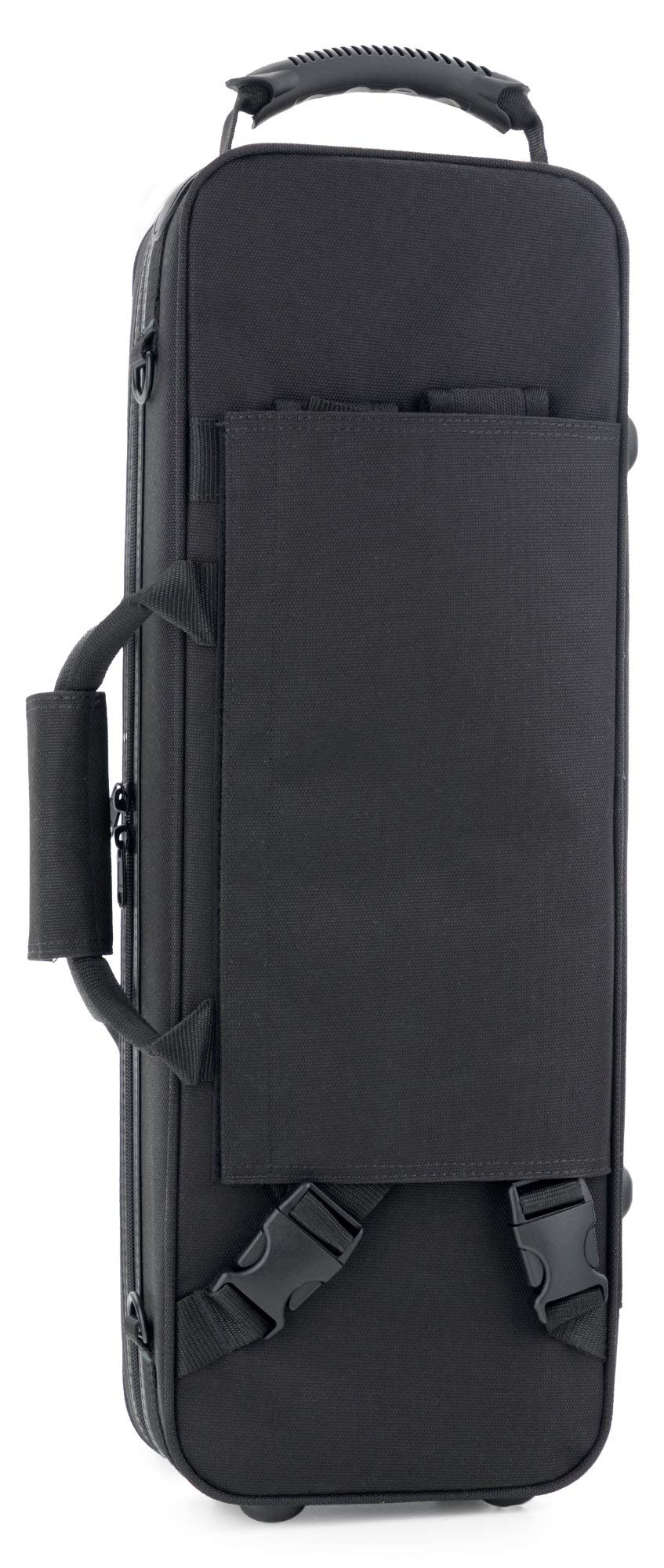 Étui Léger Lechgold pour Saxophone Soprano Droit - Lightcase pour saxophones soprano droits avec bec en S fixé - Poche extérieure - Harnais sac à dos - Compartiments séparés pour accessoires - Noir