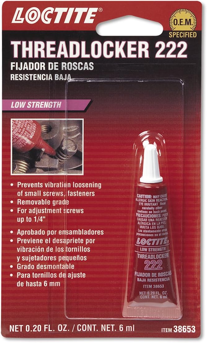 Loctite 3865312PK Purple Low Strength Threadlocker 222 6