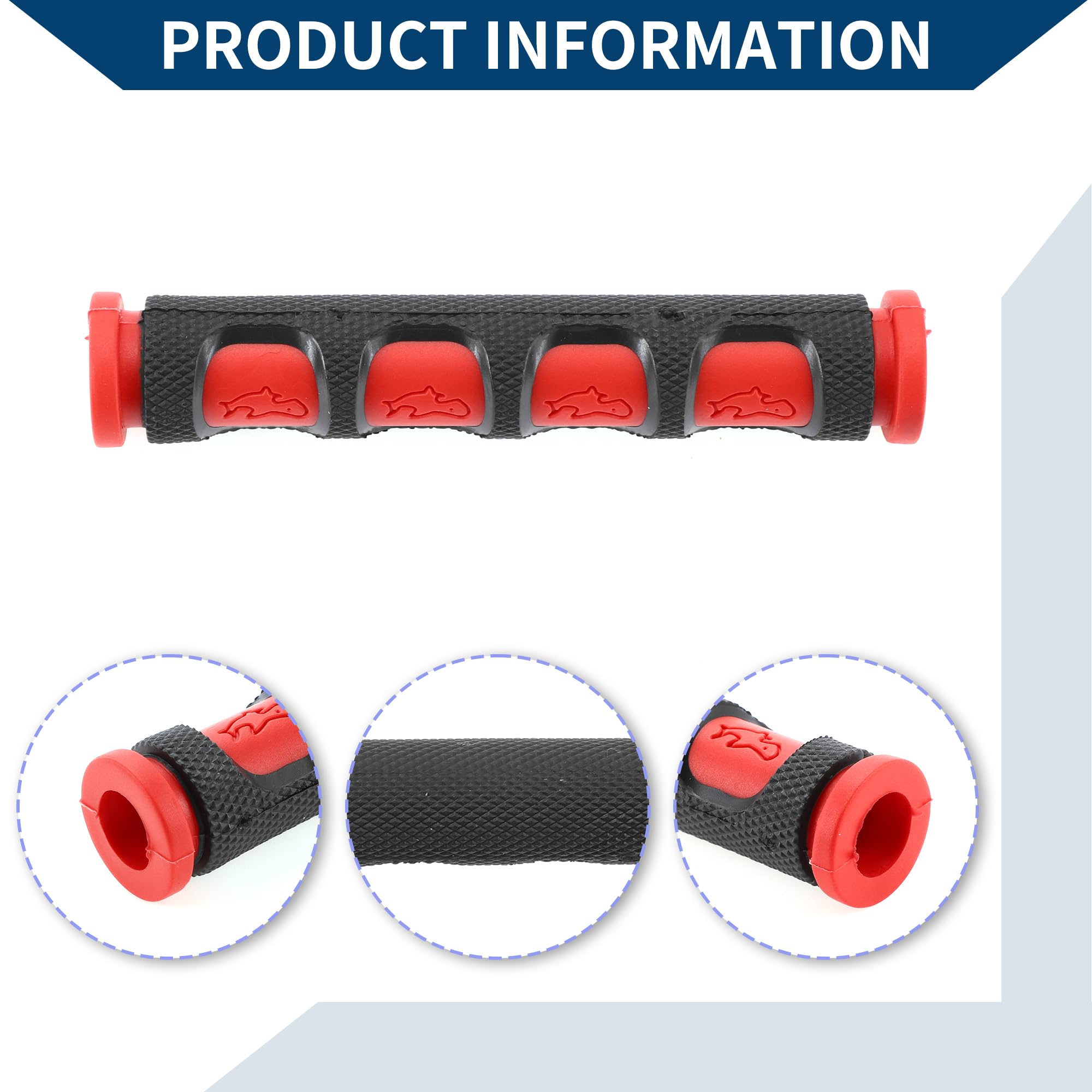 3/8" 10mm Copri Leva Freno Universale per Moto in Gomma Antiscivolo per Manopola Leva Freno per Moto Scooter Bicicletta Bici Rosso 1 Coppia