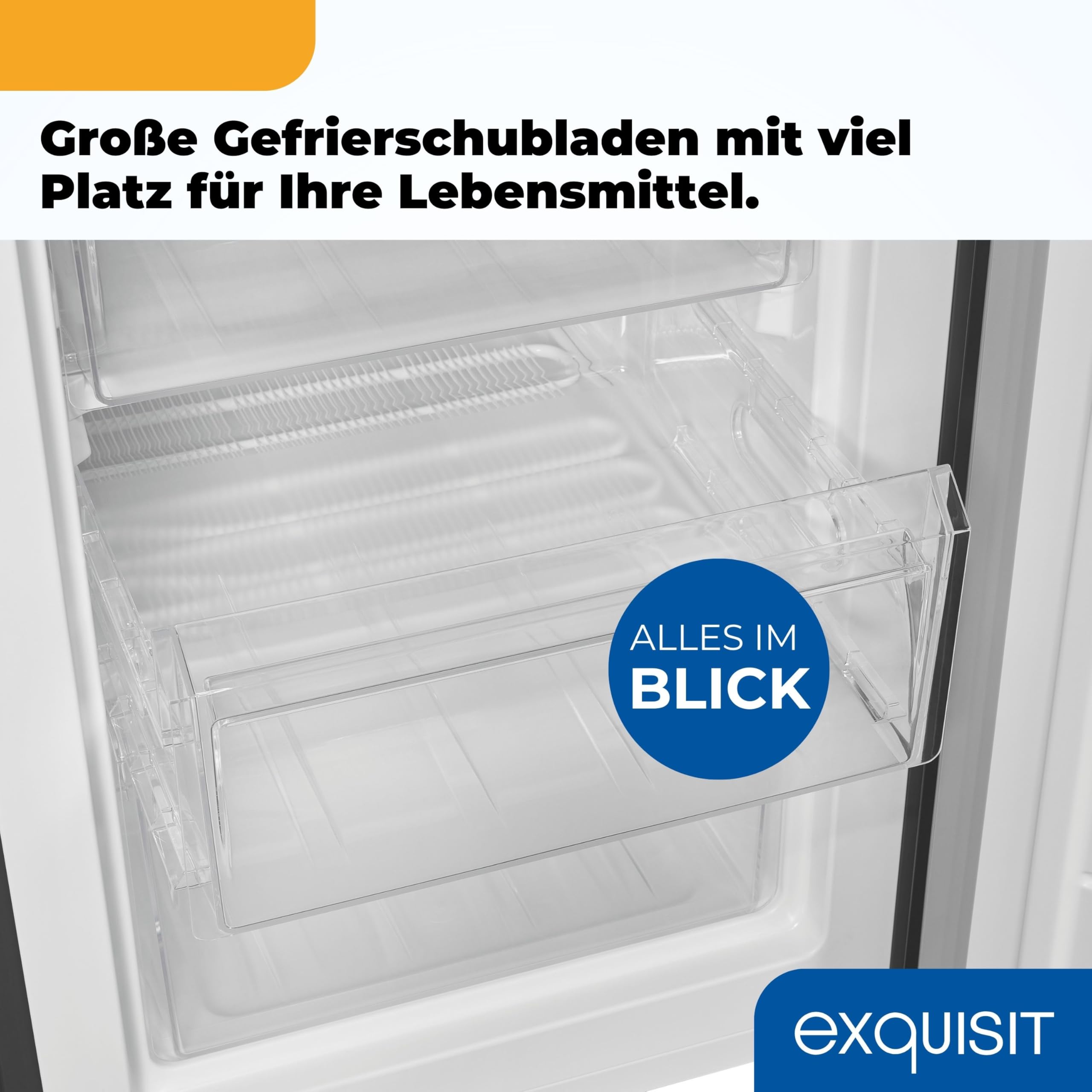Exquisit Kühl-Gefrierkombination KGC5265-70-WS-040D 260 l Nutzinhalt Energieklasse D 40 dB(A) Wasserspender LED-Beleuchtung inoxlook