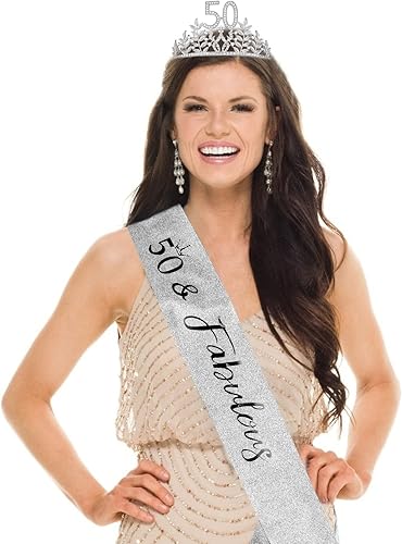 Miniatura 9 de CIEHER Banda morada de cumpleaños número 40 y corona de cumpleaños 40 para mujer, tiara de cumpleaños 40 púrpura de 40 años y fabulosas tiaras y