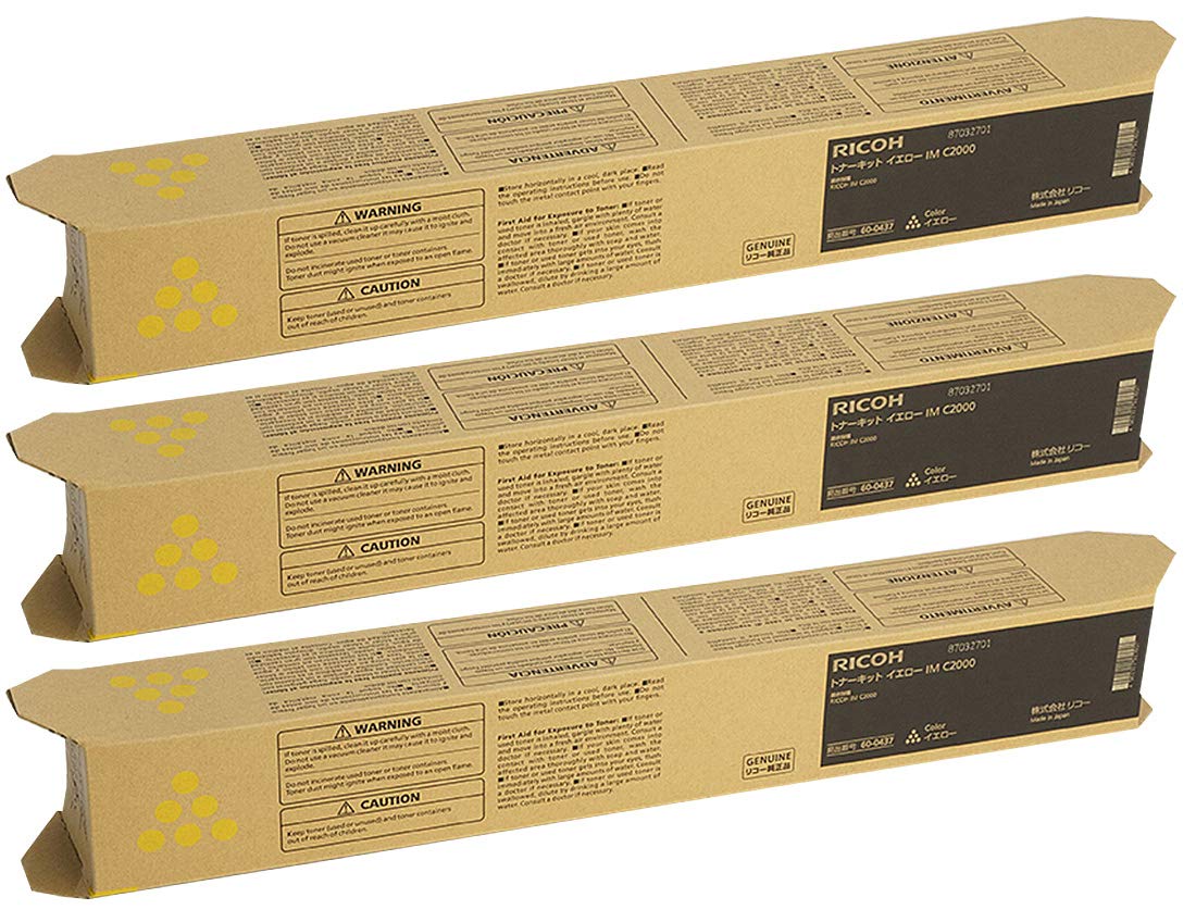 Amazon | リコー RICOH トナーキット IM C2000 イエロー 純正 3本