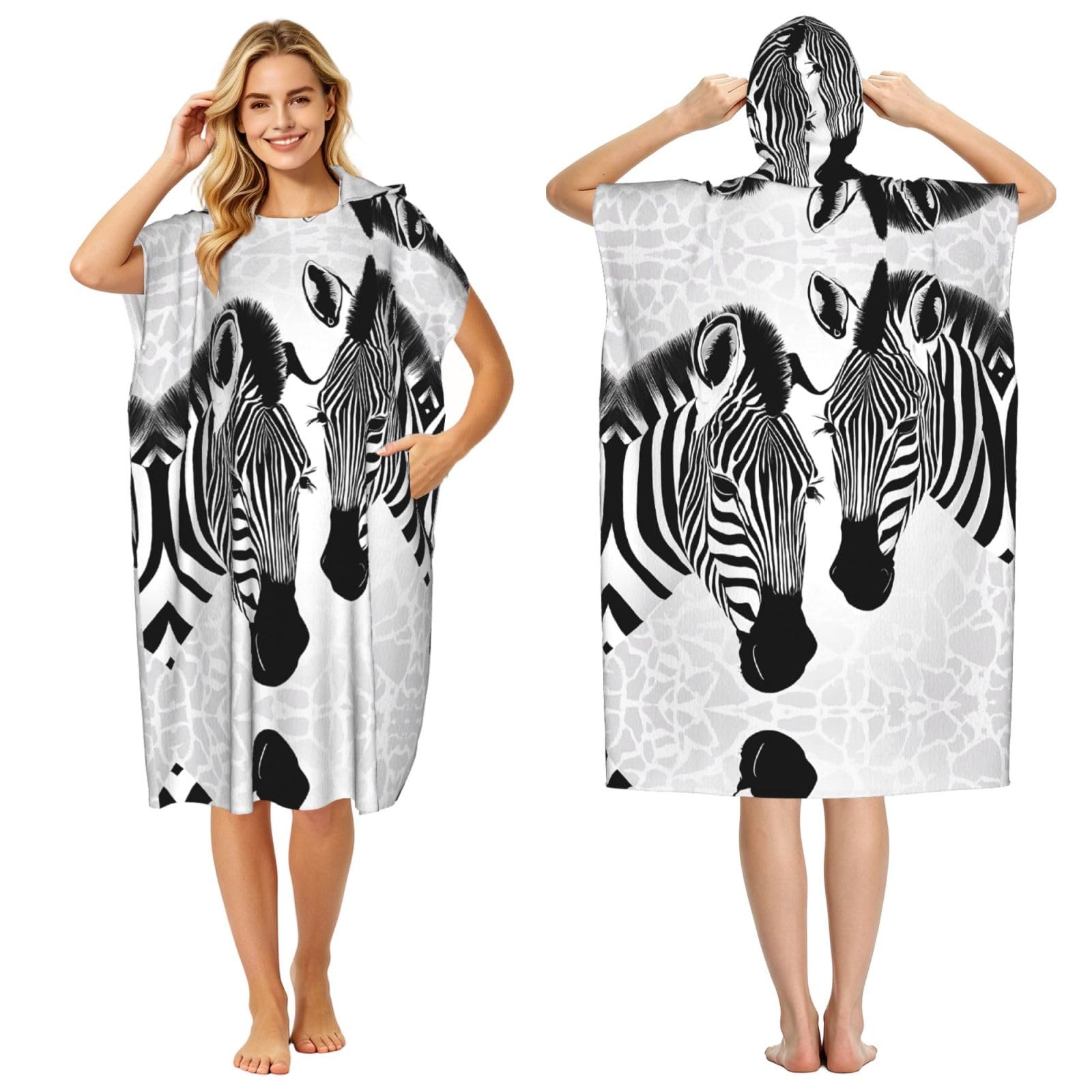 Poncho d'été léger pour adulte pour éviter le froid après la nage