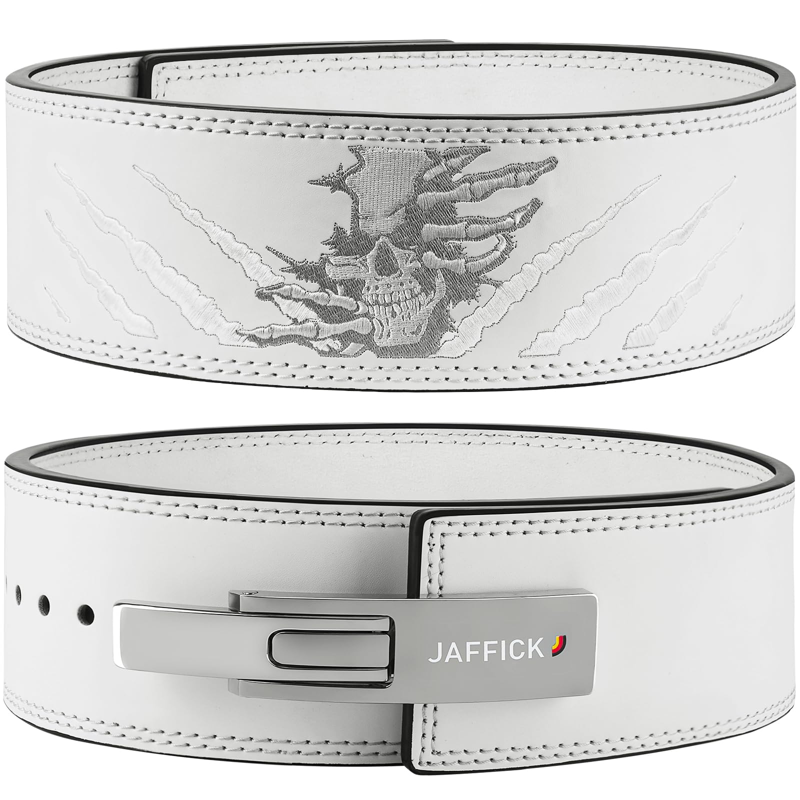 Jaffick Lever Lifting Belt – Power 10mm Extreme Heavy Duty Genuine Leather Lower Back Support for Squats, Bench Press, Deadlifts Bodybuilding Weightlifting Powerlifting for Men &amp; Women