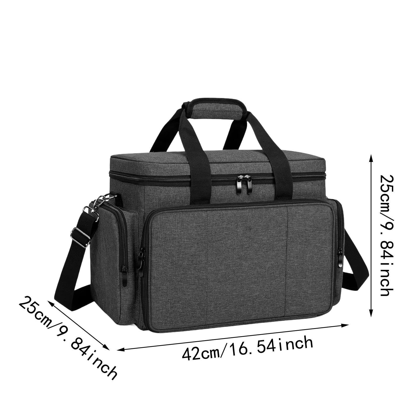 Tragbare Reise-Make-up-Tasche mit abnehmbaren Trennwänden, großes Fassungsvermögen, Kosmetik-Organizer für Pinsel und Maniküre-Werkzeuge