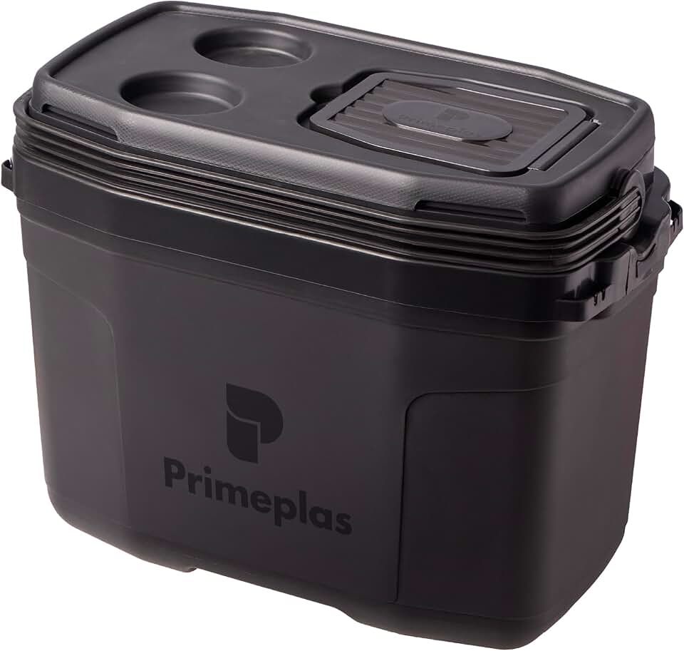 Caixa Térmica Média 20 Litros Compact 360 Primeplas 26 Latas Cor Preto