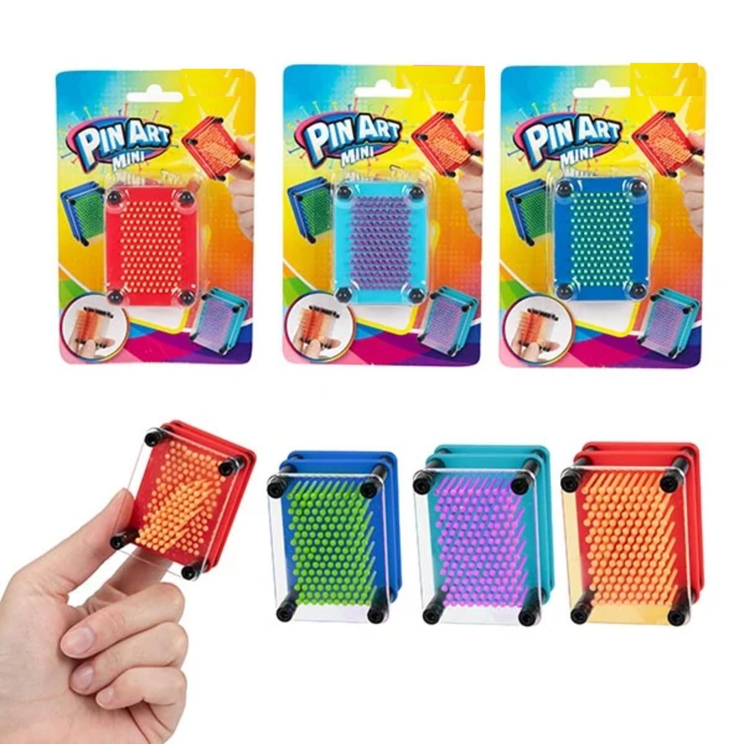 Classic Mini Pin Art Toy for Kids and Adults - Pin Art Fidget Board Sensory Toys Classic Pin Impression Toy Desk Toys for Home Office Decor