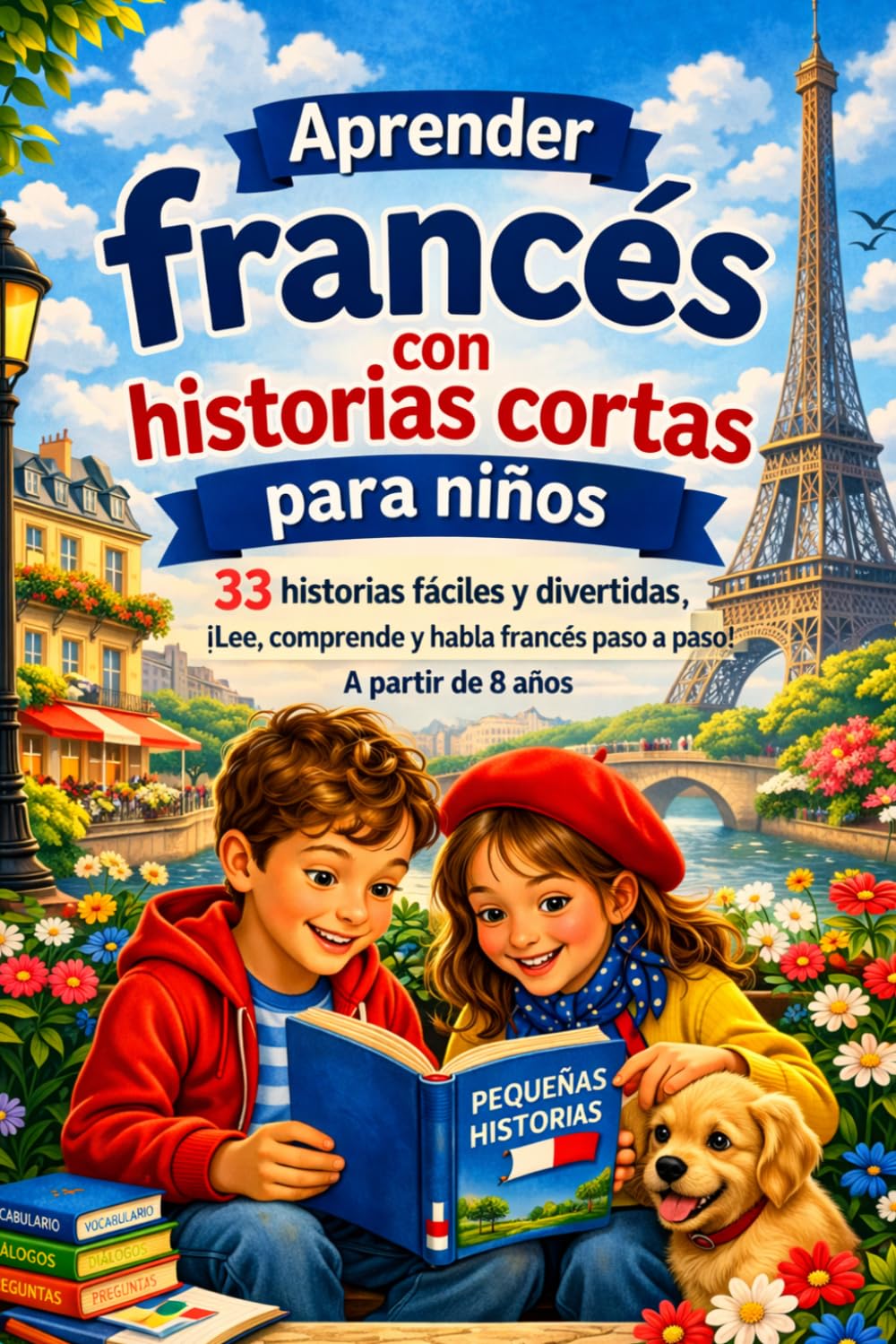 Aprender francés con historias cortas para niños a partir de 8 años: 33 historias fáciles y divertidas con diálogos y preguntas – aprende a leer, entender y hablar francés paso a paso