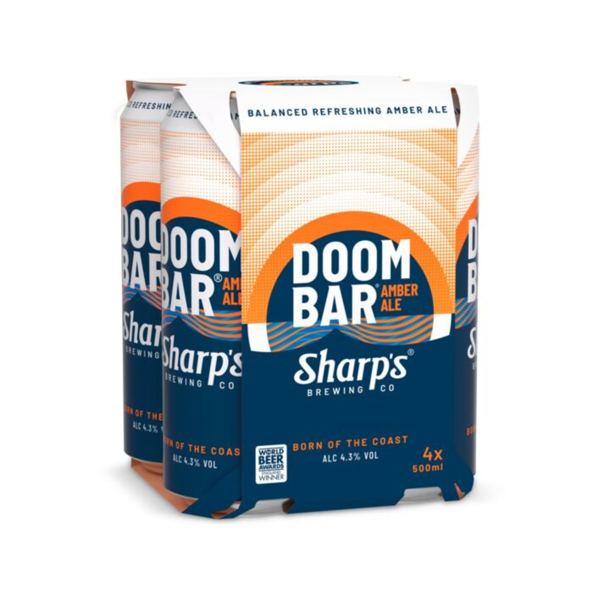 Sharp's Amber Doom Bar 4 X 500Ml (Abv 4.3%)