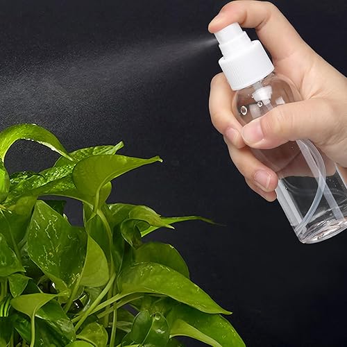 Miniatura 3 de Botellas de viaje con atomizador de niebla fina, dispensador de botellas de 3.4 onzas, paquete de 6 botellas de plástico transparente aprobado por